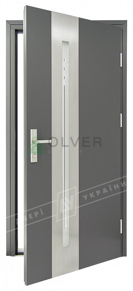 Купити Двері вхідні вуличні серії "GRAND HOUSE 73 mm" / Модель №8 / 870х2080 / Ліва (87265) - OLver Group |  - ДВЕРІ УКРАЇНИ