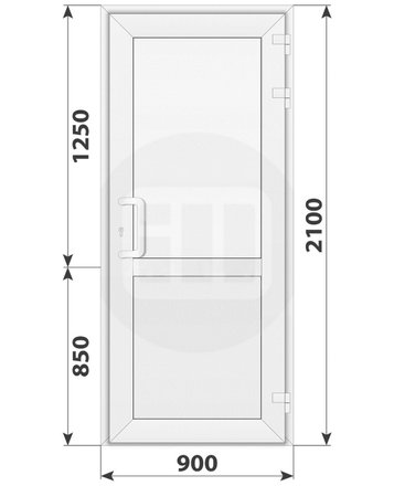 Металопластикові вхідні двері ULTRA60 з доводчиком