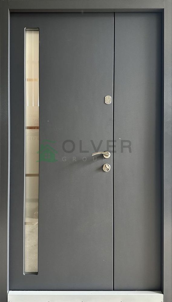 Купити Метал-МДФ склопакет 1200 (Терморозрив) Преміум - OLver Group | Вхідні двері RedFort - RedFort
