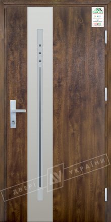 Купити Двері вхідні вуличні серії "GRAND HOUSE 73 mm" / Модель №4 / 970х2080 / Ліва (85199) - OLver Group | Вхідні двері «ДВЕРІ УКРАЇНИ» - ДВЕРІ УКРАЇНИ